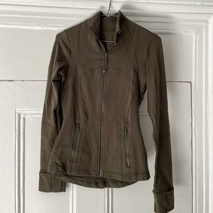 Lululemon Define Jacket in Olive Green